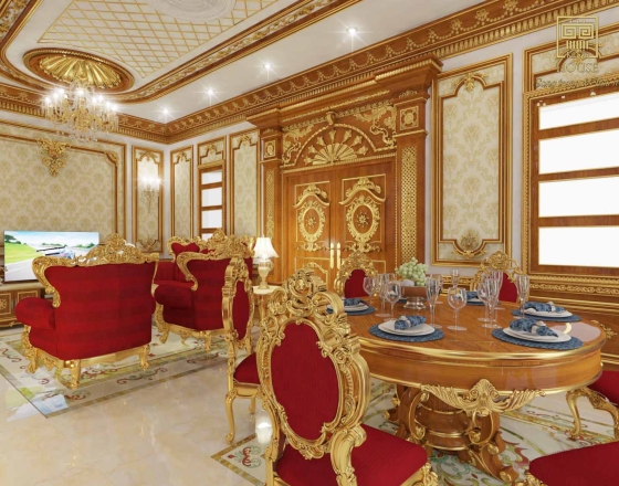 Cải tạo thiết kế nội thất Cổ điển Anh Quang- Nha Trang ( Phòng khách- Văn phòng làm việc- Phòng thờ)